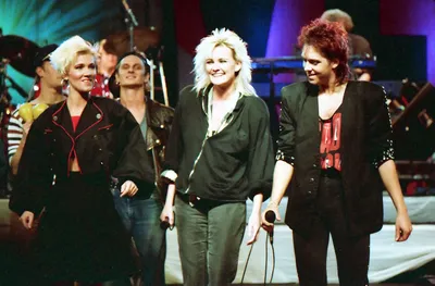 Marie, Eva and Per at the end of the concert